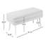 Banc de rangement rembourré et amovible Grayton-1500889869