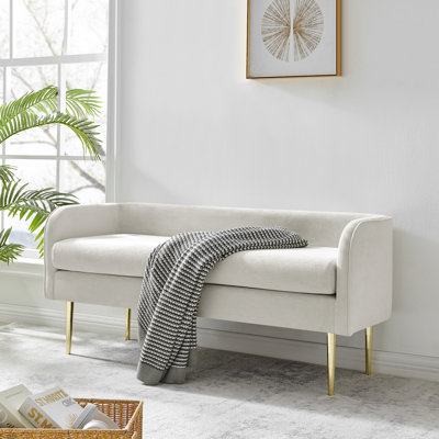 Priscila Velvet Upholstered Bench