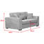 Housman 2 Seater Chenille Sofa-377539948-376452327