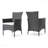 2-Piece Set Patio Dining Chair Malta