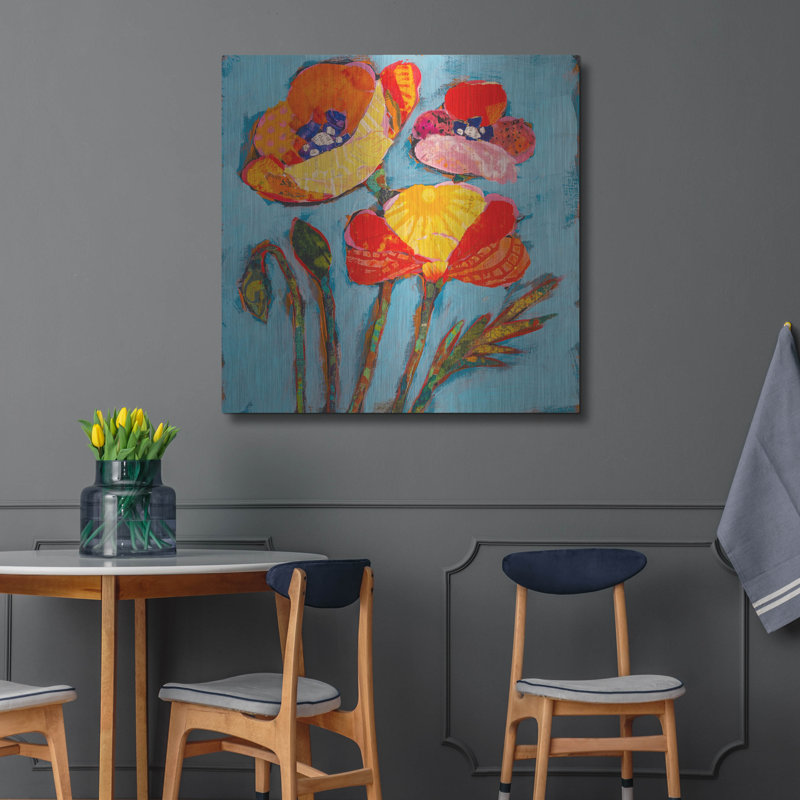 «Poppy 2» par St. Hilaire Elizabeth, H 36 po x l 36 po