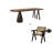 4 - Person Solid Wood Solid Wood Top Three Leg Dining Set-98456902