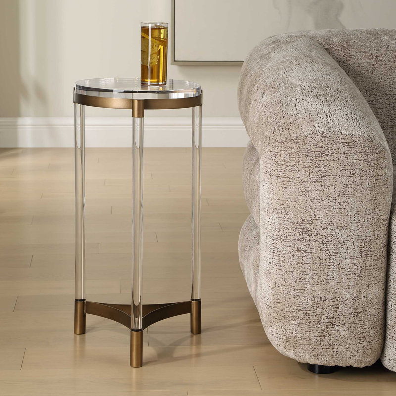Uttermost Pereira Round Acrylic Accent Table
