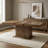 Expandable Dining Table With Storage Modern Minimalist Dining Table For 6-10 People