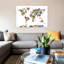 World Map Paint Drops by Michael Tompsett - Print on Canvas-89232713-50018942