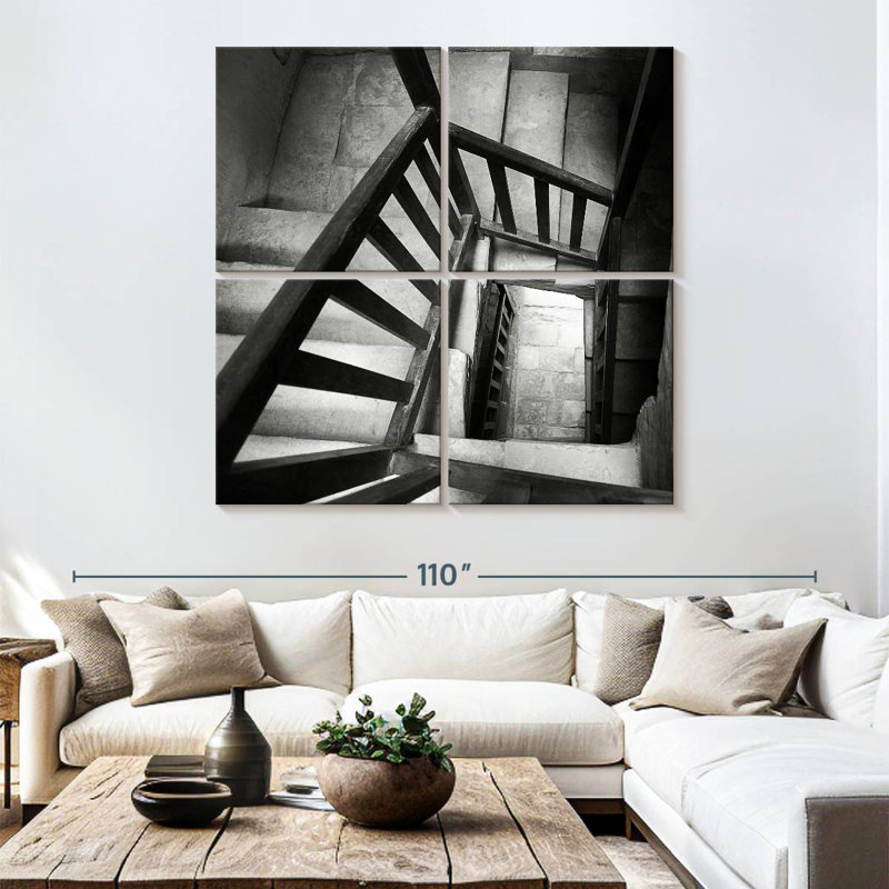 Escalier en colimaçon rétro Lilie II, H 74 po x l 74 po
