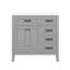 Meuble-lavabo 36 po avec lavabo, armoire de salle de bain avec tiroirs, structure solide et panneau de fibres à densité moyenne-114229378