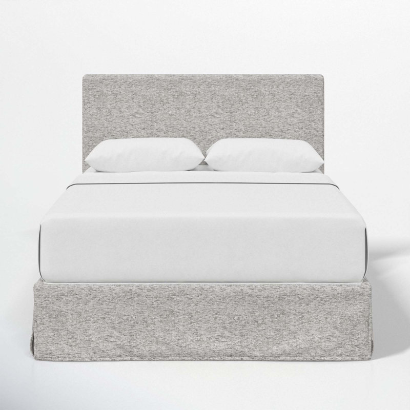 Lit tapissier Verona, Double, Tweed Sustain® brume Milsap