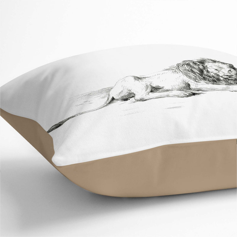 Square Throw Cushion, Stone, 55cm H x 55cm W x 20cm D