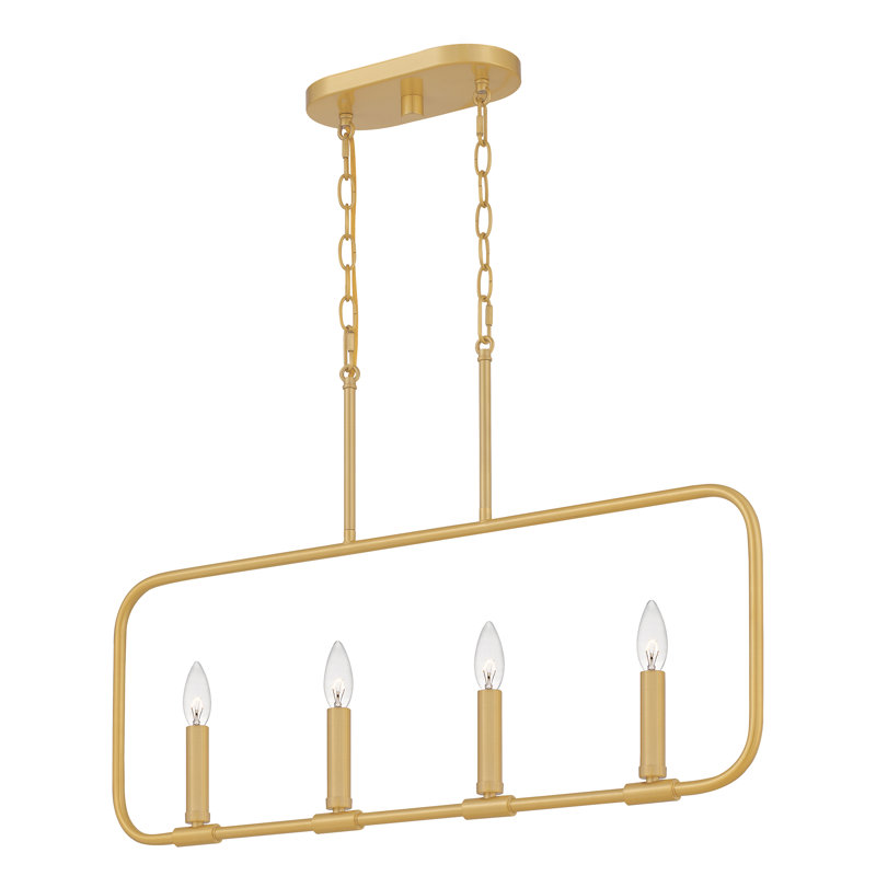 Gunhild 4 - Light Kitchen Island Pendant, Aged Brass