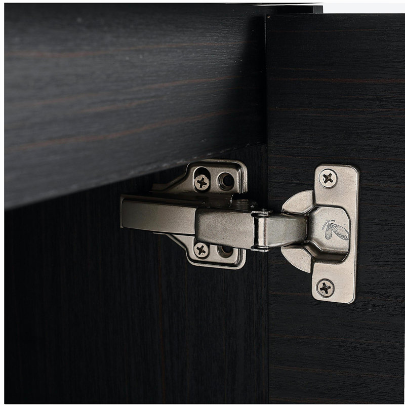 Meuble-lavabo à portes 28 po avec lavabo 28 po, Noir châtaignier, 28"