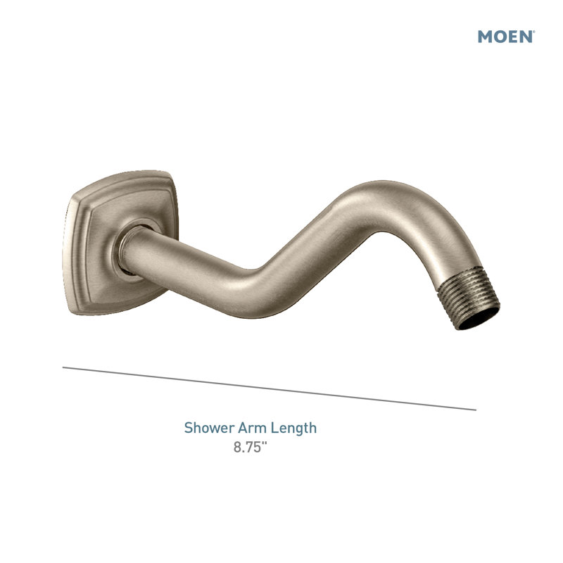Bras de douche courbé, Bronze huilé