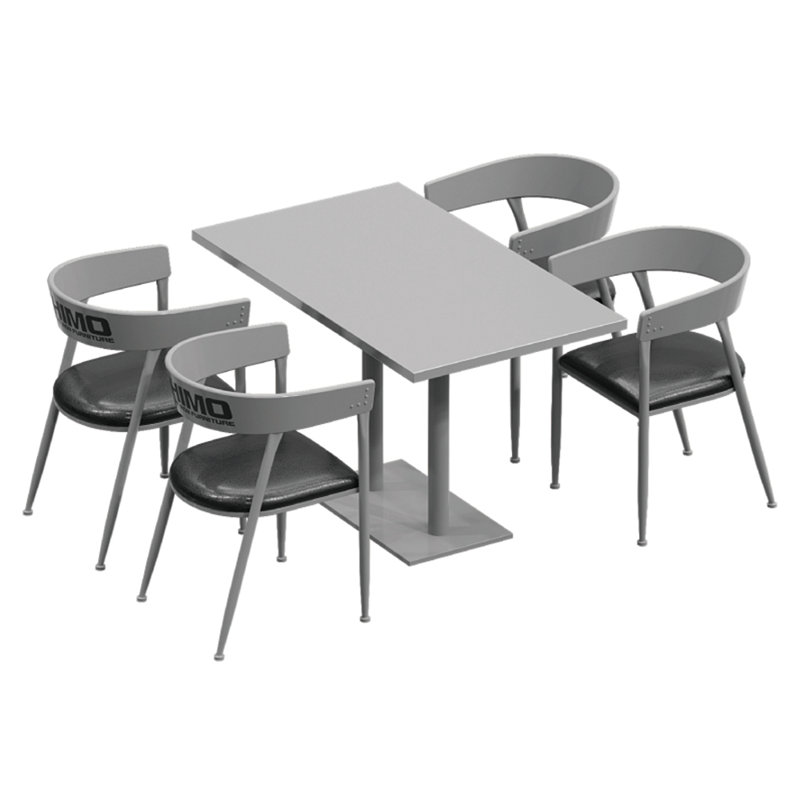 Murch 4 - Person Pedestal Dining Set, 29.6'' H x 47.3'' L x 27.6'' W, Gray, Gray