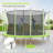Babevy Round Backyard Trampoline with Safety Enclosure