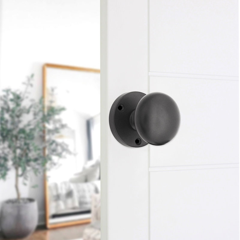 Victorian Door Knob Matt Black