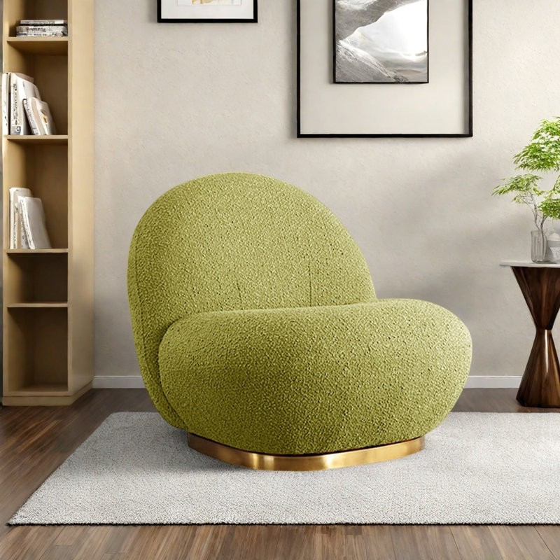 Chaise rotative Teddy, Vert