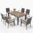 Leonard 6 - Person Patio Dining Set with Rectangular Table , Cushions Included