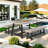 Eulene Rectangular 4 - Person 71" Long Dining Set-2139470534