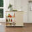 Kitchen Island Cart,Rolling Serving Utility Trolley Cart Modern Kitchen Island With Storage Drawer Wine Rack Lockable Casters,Kitchen Cart  For Kitchen,Dining Room,Bar Living Room, Kitchen Island