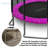 SereneLife Round Backyard Trampoline with Safety Enclosure