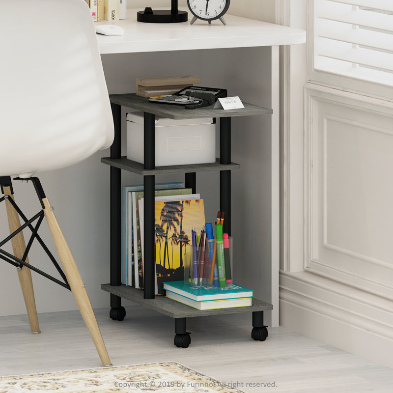 Elysant Plastic / Acrylic Bathroom Shelves, French Oak Grey