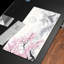  Tapis de souris en caoutchouc, surface en microfibre lisse, base antidérapante, tapis de souris décoratif à bord arrondi pour le bureau et les jeux, 17 x 47 po, rose Sakura Mountain Art-1330091822