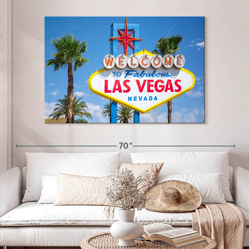 Panneau Lilie Las Vegas Nevada, H 34 po x l 51 po