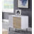 Gloss Finish End Table With Drawer