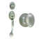 Handleset with Single Cylinder Deadbolt and Door Knob and Rosette