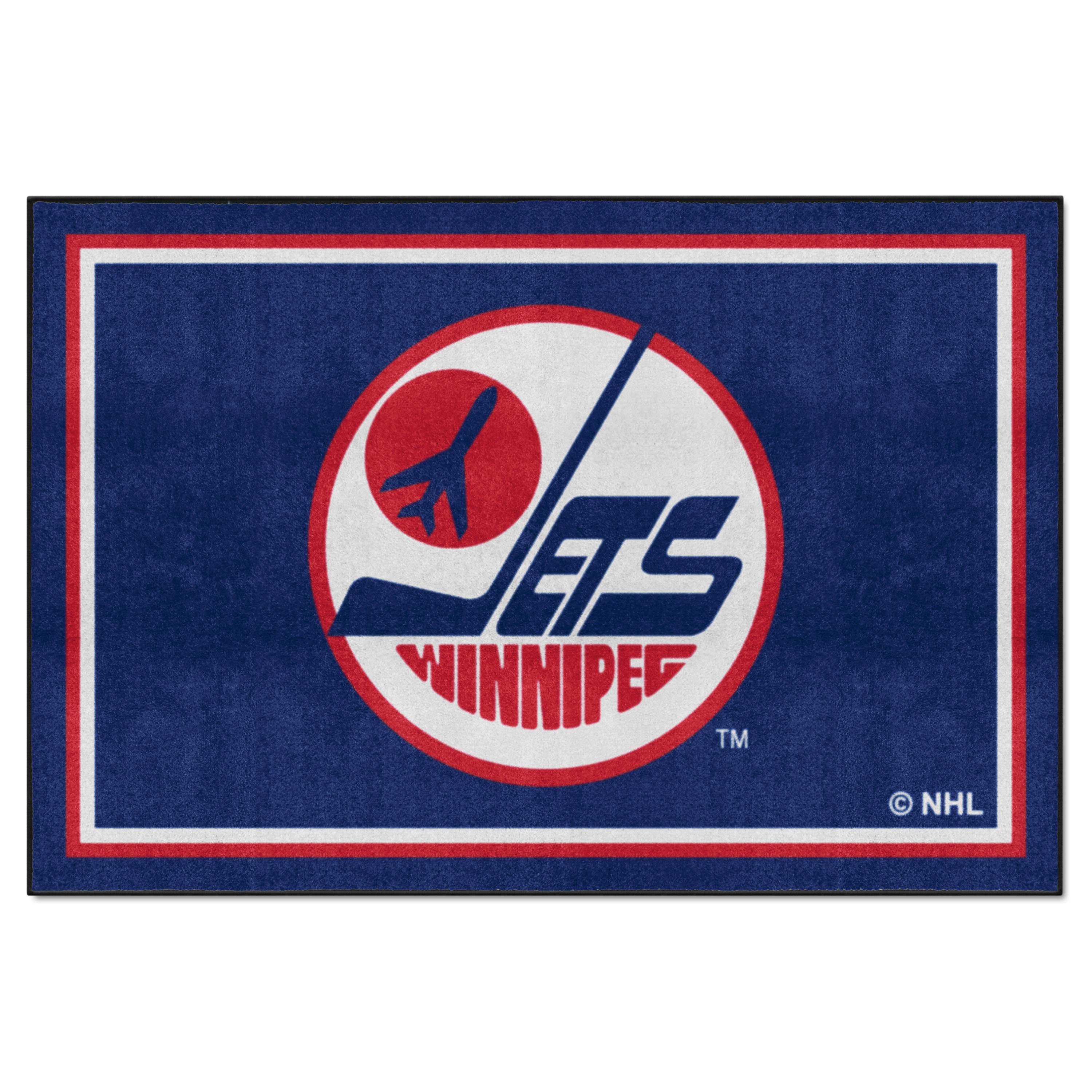 FANMATS Winnipeg Jets_Retro NHL Winnipeg Jets 5Ft. X 8 Ft. Plush Area