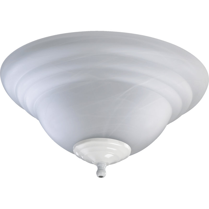 Ensemble d’éclairage pour ventilateur de plafond 2 lumières bol, Fluorescent