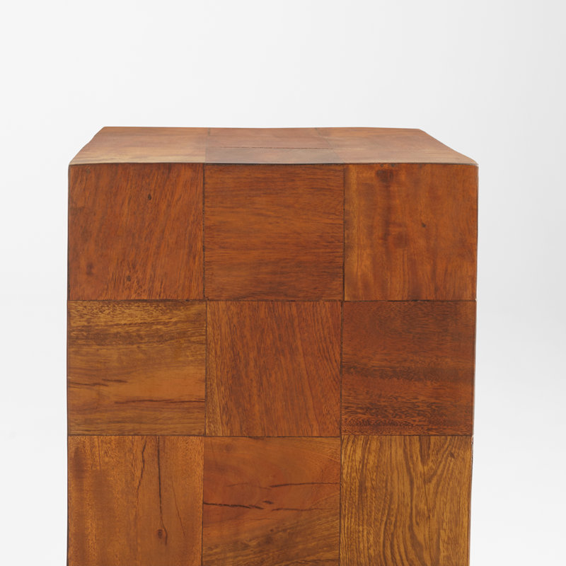 Table de bout à piédestal Halma, H 36 po x l 12 po x P 12 po