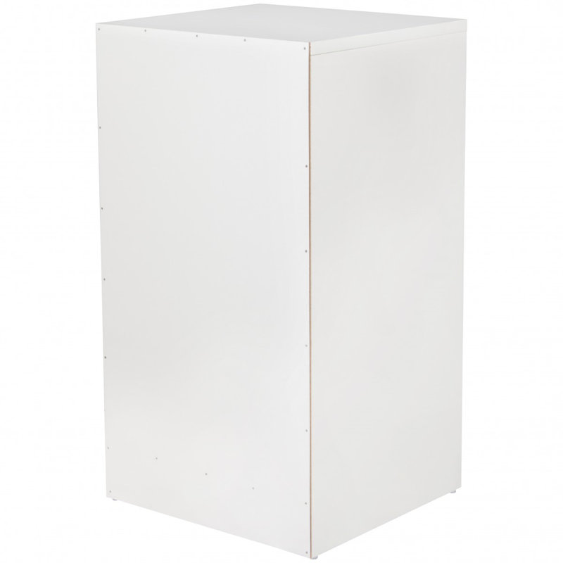 Manufactured Wood Bedside Table, White