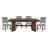 Safaa 5-piece Dining Table Set-129883056