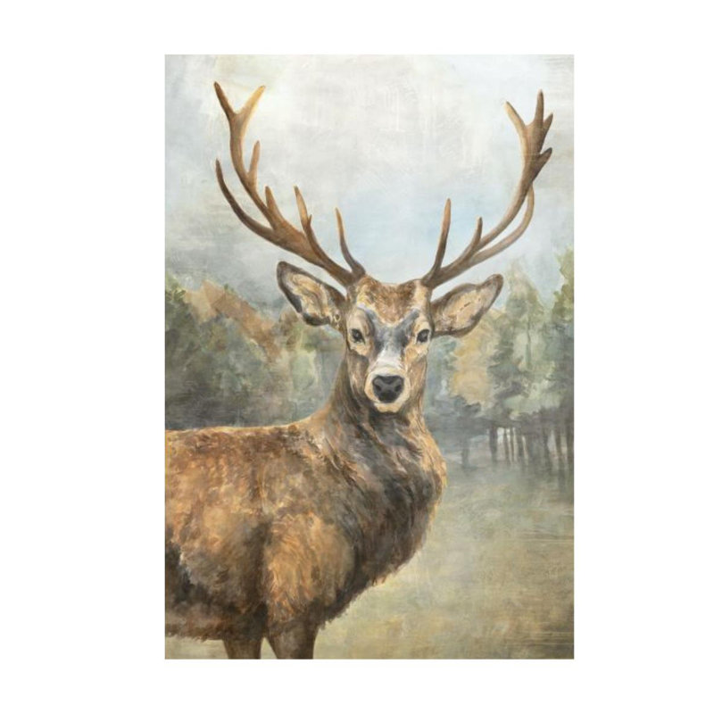 Sepia Deer Print by Eugene Fletcher, Outdoor, 35" H x 24" W x 1.5" D