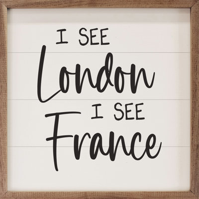 I See London I See France - blanc