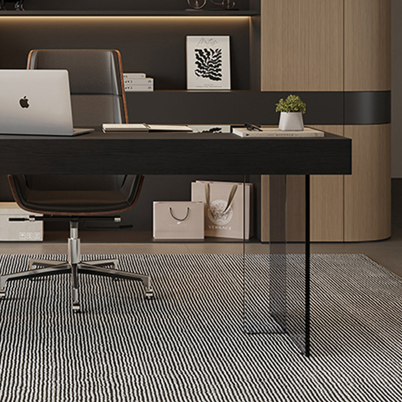 Bureau d'ordinateur moderne avec tiroir de rangement haut de gamme, H 29,52 po x l 55,11 po x P 27,55 po