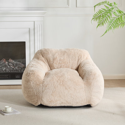 Fauteuil à billes d'intérieur de style fauteuil, beige