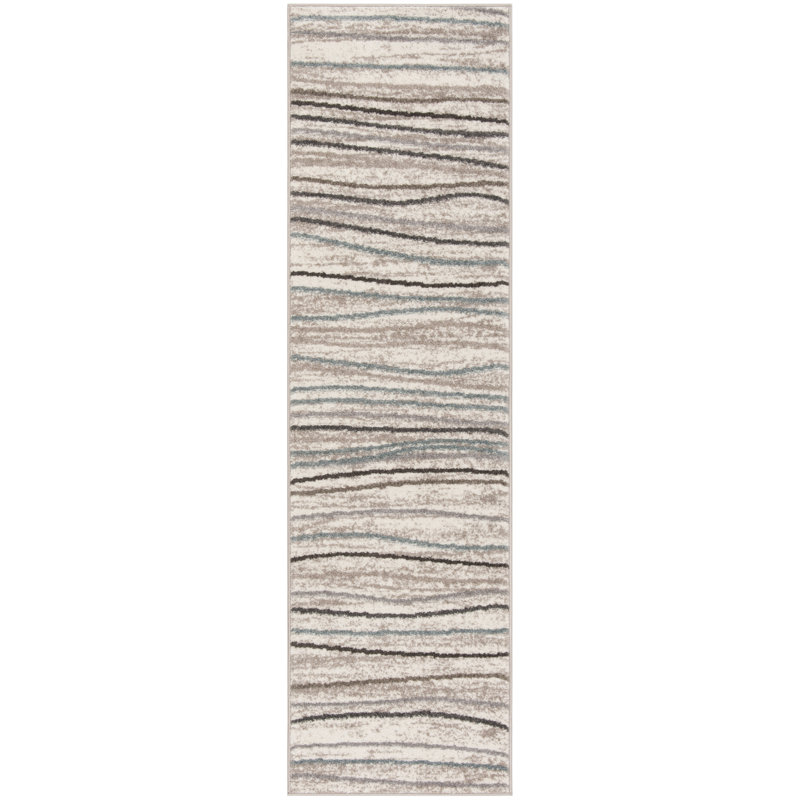 Shutesbury Abstract Hand Woven Area Rug, Runner 69 x 244 cm