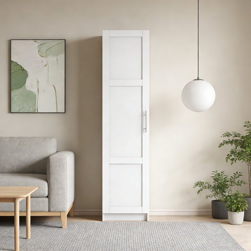 Armoire de rangement murale blanche empilable 70,87 ", 15,75" x 15,75 ", Blanc