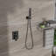 Double système de douche mural à fixation murale 10 po avec valve Roughin, bronze huilé-126618615