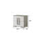 Olivia Contemporary Style 2-Drawer Night Stand Made With Wood