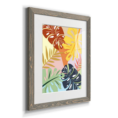 «Tropical Foliage II», reproduction d'art graphique sur papier encadré