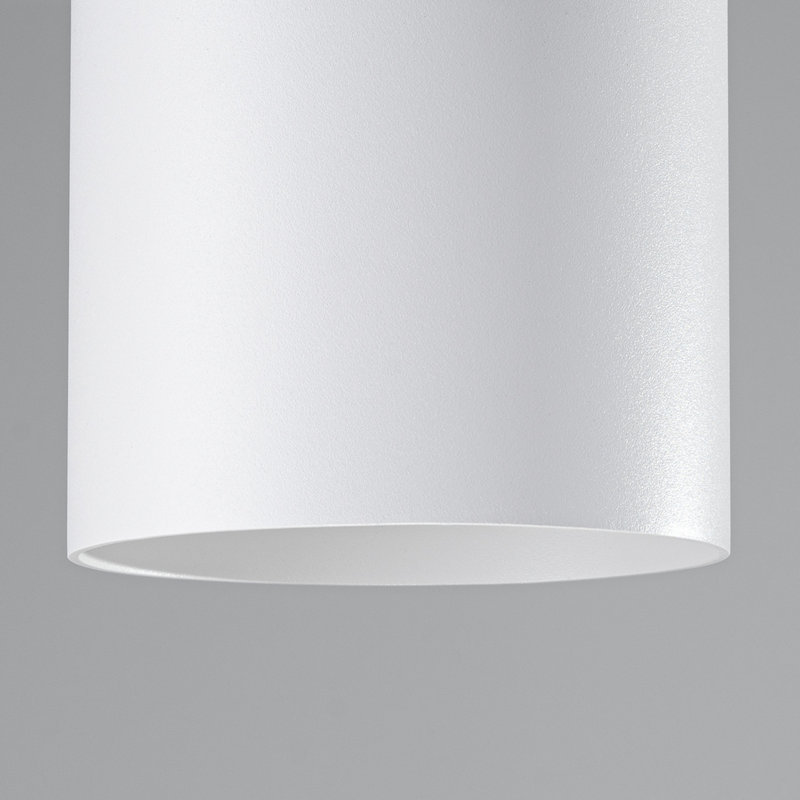 Mika Aluminium Flush Mount, White