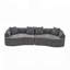 Canapé modulaire incurvé incurvé modulaire à compression 108 po, chenille haute densité, pour le salon et la chambre à coucher-1033727461