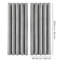  Thick Thermal Blackout Curtains Velvet 66x90 Inch Eyelet Ring Top Grey