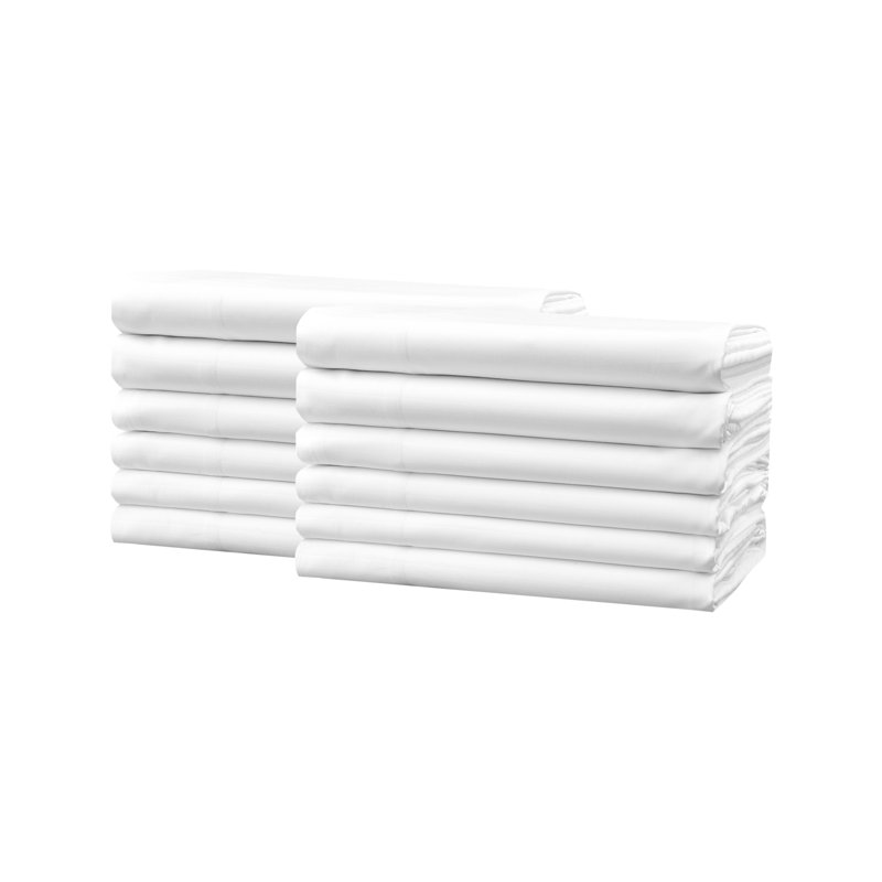 Microfiber - Set of 12, White, Standard