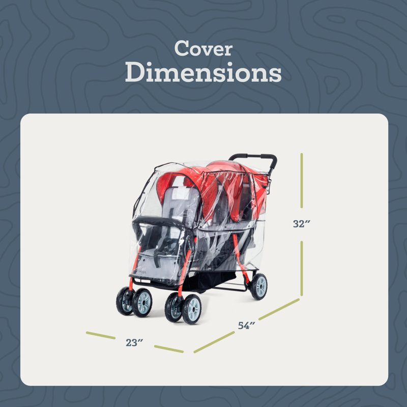 Housse de pluie Foundations Triple Stroller