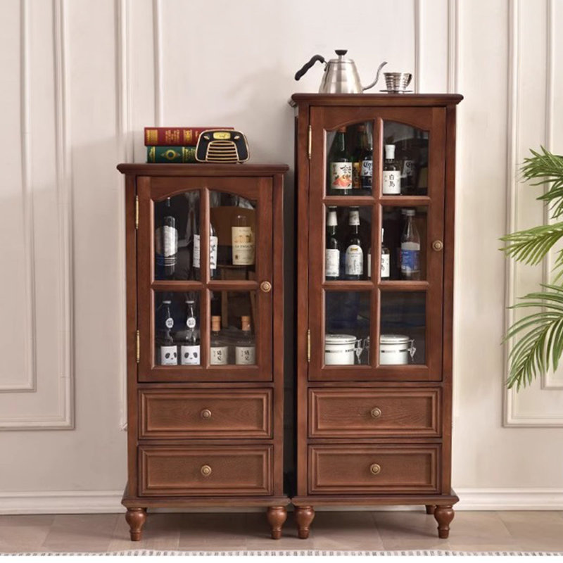Walnut Solid Wood Display Cases