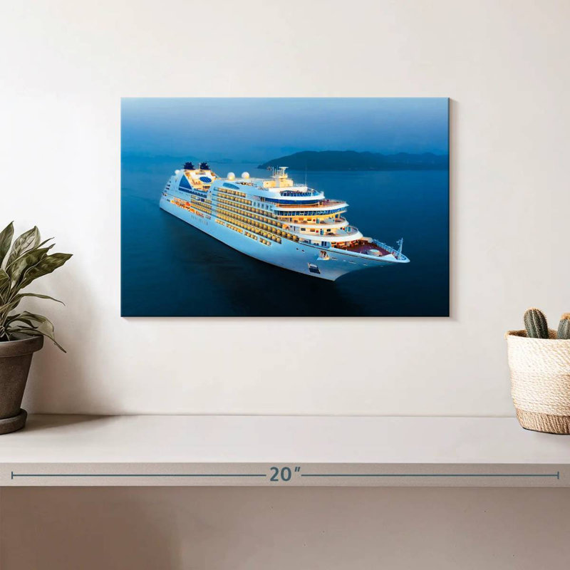 Cruise Ship, 8" H x 12" W